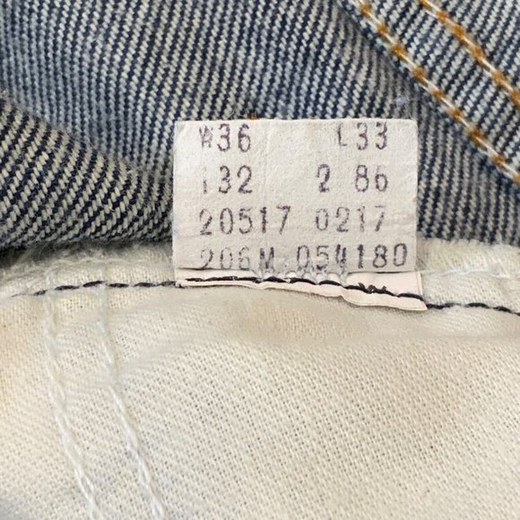 Vintage LEVIS Mens Jeans Sz 36x33 Orange Tab 517 Bootcut Dark Blue Denim USA 80s - Picture 5 of 9